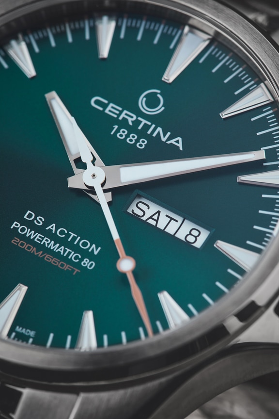 Certina day online date powermatic 80
